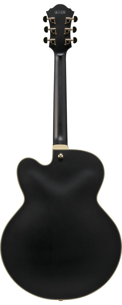 Ibanez AF75G AF Artcore Hollow Body Electric Guitar - Black Flat w/ Gig Bag