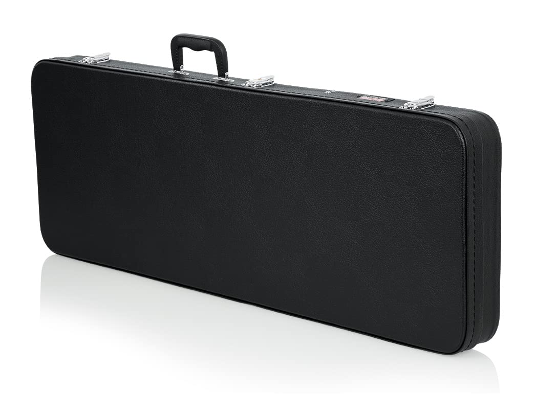 Gator GWE-ELEC-WIDE Wood Case for PRS and Wide Body Style Electric Guitars w/ Instrument Cable