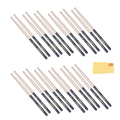 Zildjian 5B Black DIP Drumsticks - 12 Pack