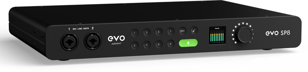 Audient EVO SP8 8-Channel Smart Preamp w/ Instrument Cable