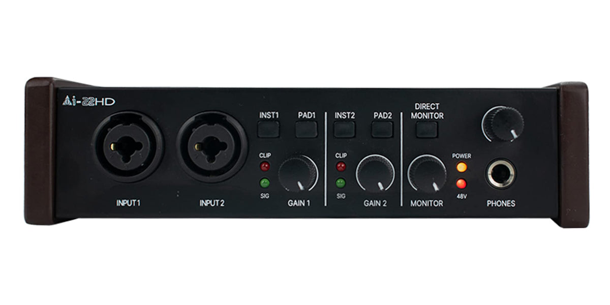 Vault Ai22HD 2x2 USB Audio Interface with 192kHz Recording and Bitwig 8-Track Bundle