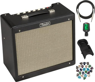Fender Blues Junior IV Guitar Combo Amplifier - Black w/ Fender Amperstand Guitar Cradle