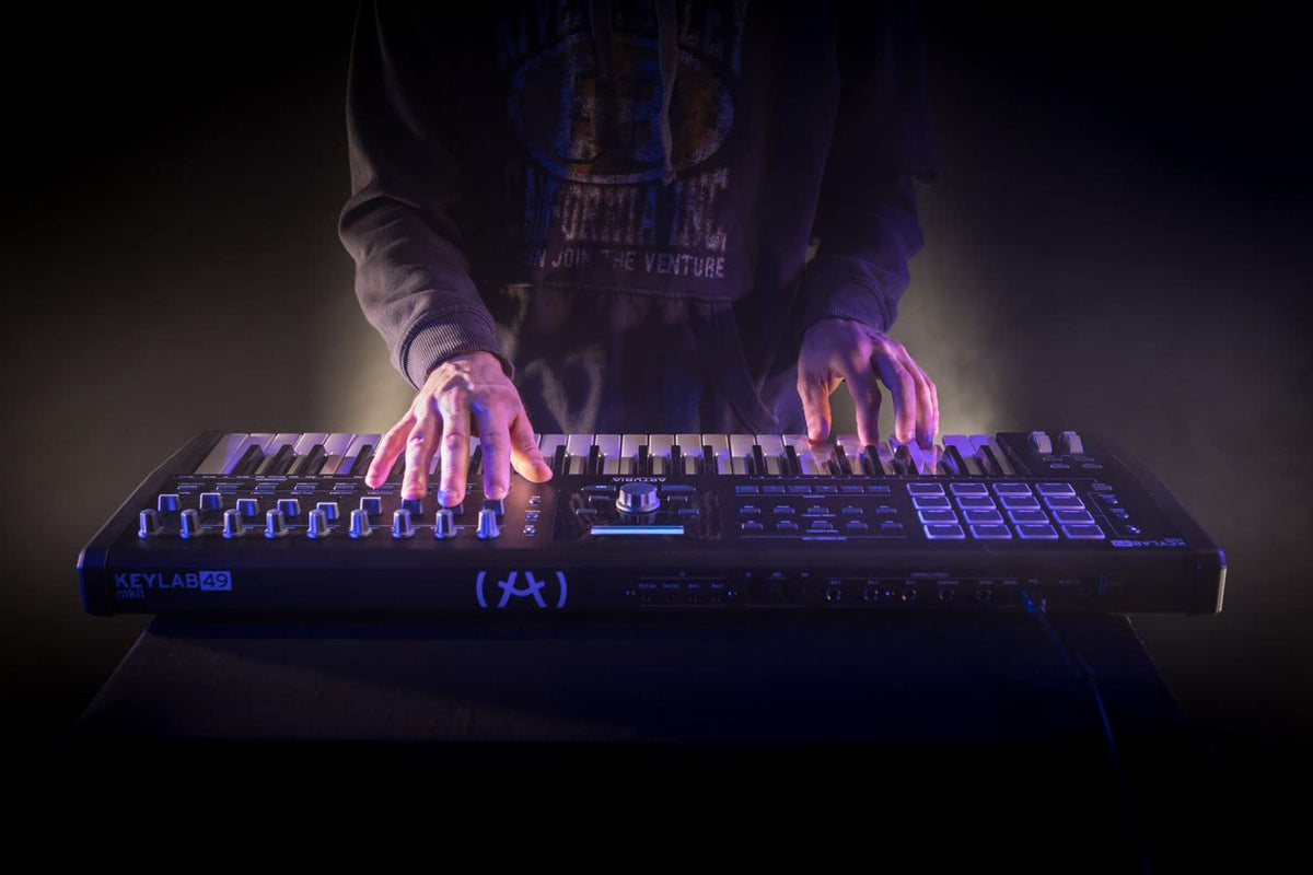 Arturia KeyLab 49 MkII Keyboard Controller - Black w/ Headphones