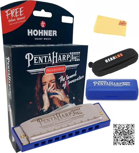 Hohner PentaHarp Harmonica - Key of D Minor w/ Case