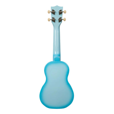 Kala MK-SD Makala Dolphin Soprano Ukulele - Light Blue Burst w/ Gig Bag