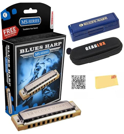 Hohner 1501 Blues Band Harmonica Three Pack with C, G, and A Keys w/ Pouch