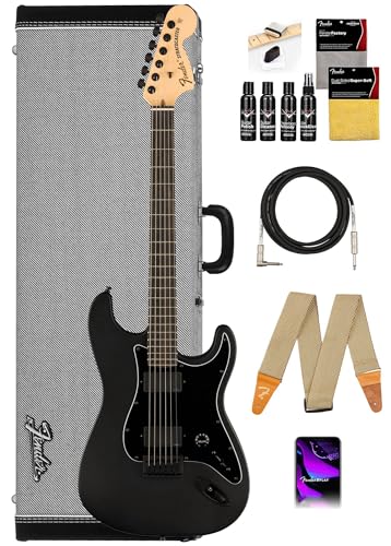 Fender Jim Root Stratocaster - Flat Black w/ Guitar Cleaning Kit