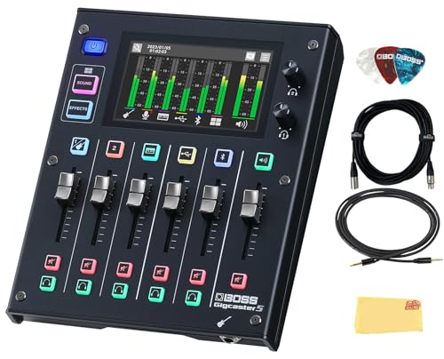 Boss Gigcaster 5 Audio Streaming Mixer w/ Instrument Cable