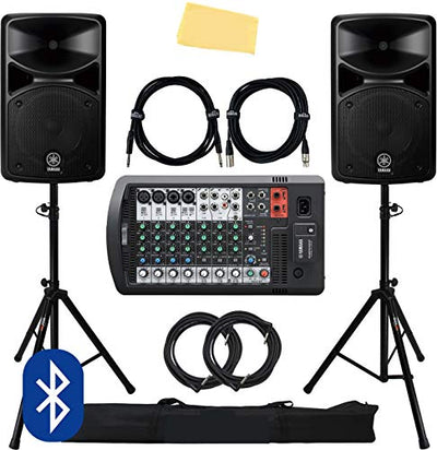Yamaha STAGEPAS 600BT Portable PA System w/ Speaker Stands