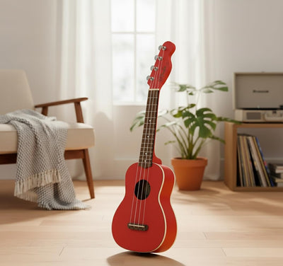 Fender Venice Soprano Ukulele - Fiesta Red