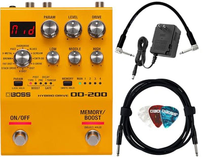 Boss OD-200 Hybrid Drive w/ Power Supply
