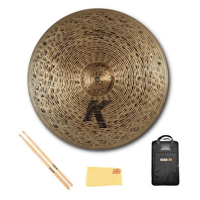 Zildjian K0989 22" K Custom High Definition Ride Cymbal w/ Drumstick Bag