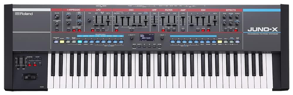 Roland Juno-X 61-Key Programmable Polyphonic Keyboard Synthesizer w/ Roland DP-10 Damper Pedal