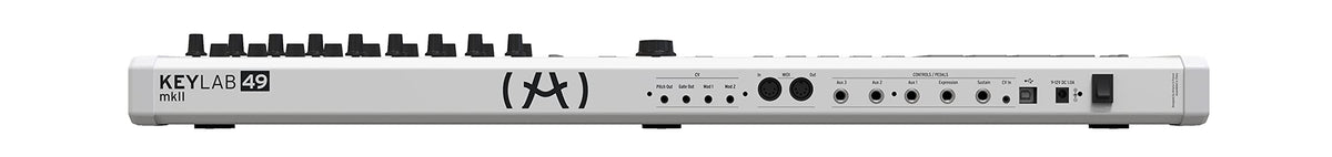 Arturia KeyLab 49 MkII Keyboard Controller - White w/ Headphones