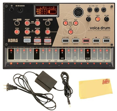 Korg Volca Drum Digital Percussion Synthesizer w/ Power Supply