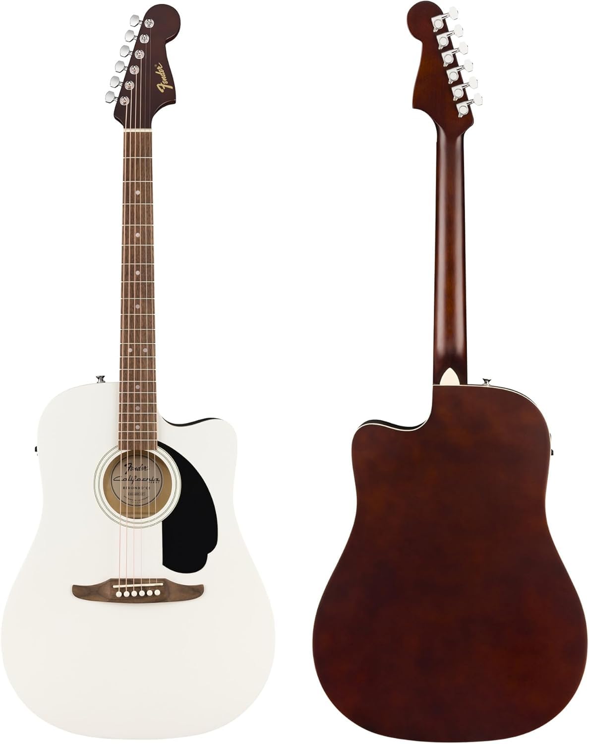 Fender California Redondo CE Dreadnought Acoustic-Electric Guitar - White