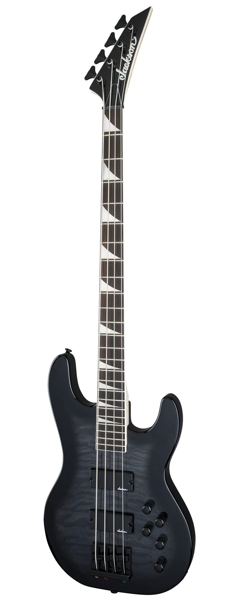Jackson JS Series Concert Bass JS3Q Bass Guitar - Transparent Black Burst w/ Instrument Cable