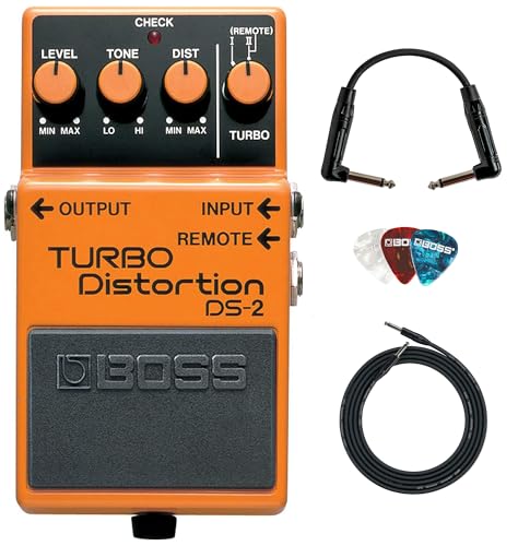 Boss DS-2 Turbo Distortion w/ Cables