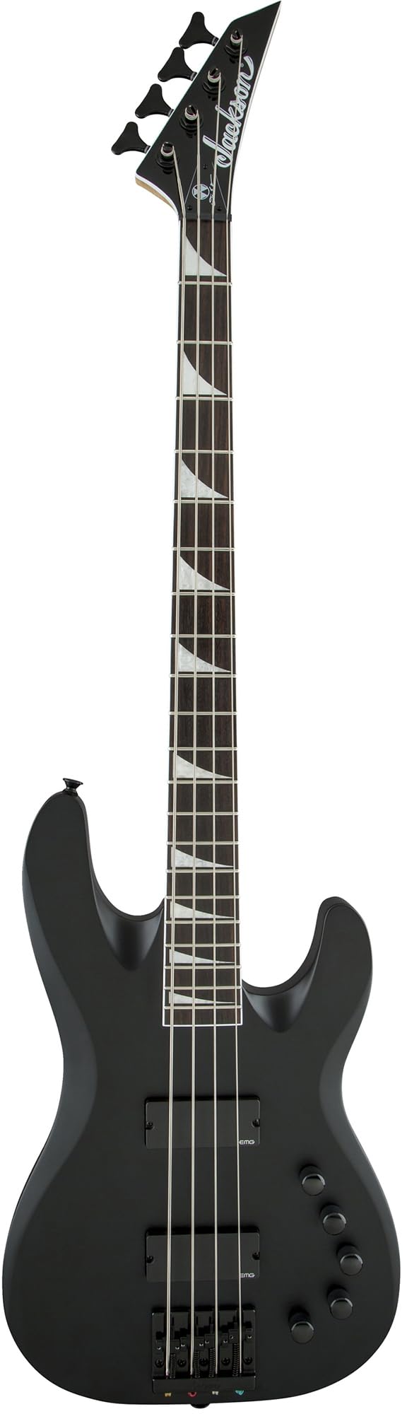Jackson David Ellefson Concert Bass CBX IV Bass Guitar - Satin Black w/ Instrument Cable