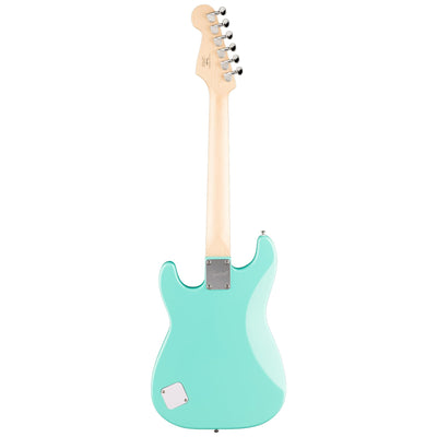 Fender Squier 3/4-Size Kids Mini Strat Electric Guitar - Sea Foam Green w/ Amplifier