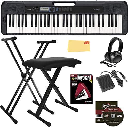 Casio CT-S300 Casiotone 61-Key Portable Keyboard w/ Adjustable Stand