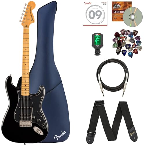 Fender Squier Classic Vibe '70s Stratocaster HSS - Black w/ Gig Bag