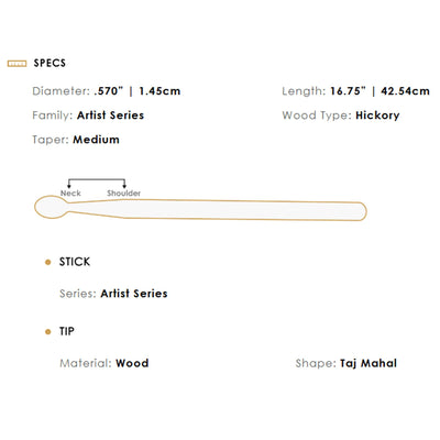 Zildjian Aaron Spears Model Drumsticks - 6 Pack