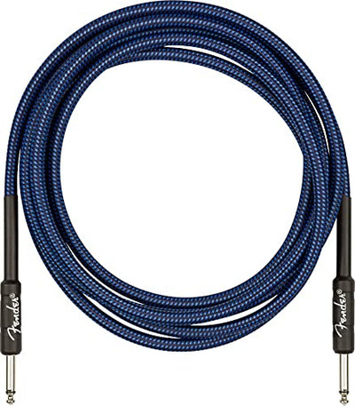 Fender 10-Foot Professional Instrument Cable, Straight-Straight, Blue Tweed - 1 Pack