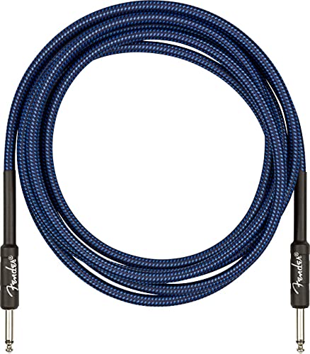 Fender 10-Foot Professional Instrument Cable, Straight-Straight, Blue Tweed - 1 Pack