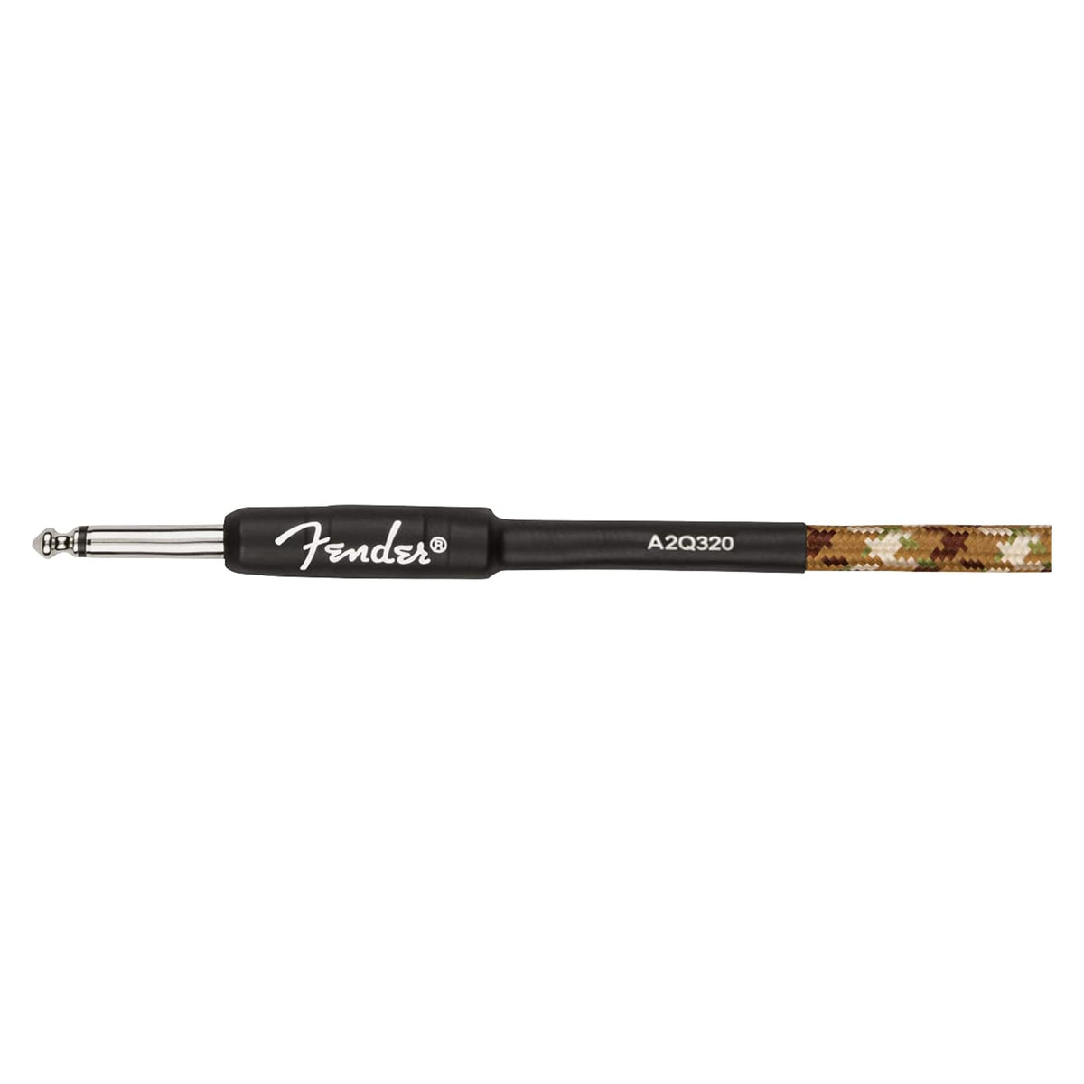 Fender 10-Foot Professional Instrument Cable, Straight-Angled, Desert Camo - 2 Pack