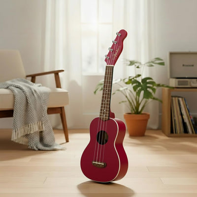 Fender Monterey Concert Ukulele - Cherry w/ Gig Bag