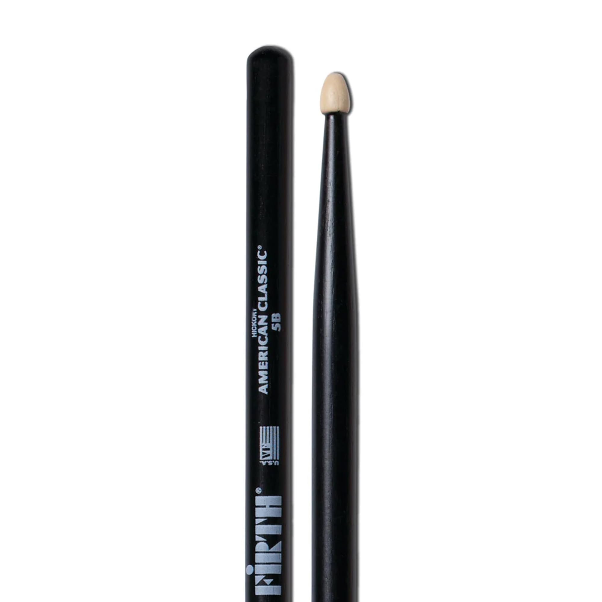 Vic Firth American Classic 5B Black Drumsticks - 12 Pack