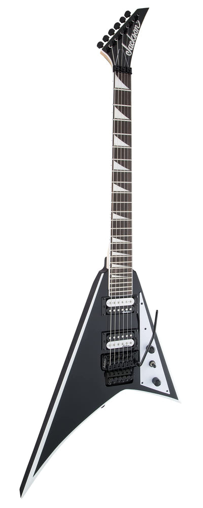 Jackson JS Series JS32 Rhoads Electric Guitar - Black with White Bevels w/ Instrument Cable