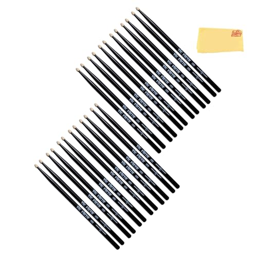 Vic Firth American Classic 5B Black Drumsticks - 12 Pack