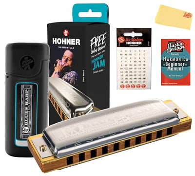Hohner 532 Blues Harp MS Harmonica - Key of D w/ Key Stickers