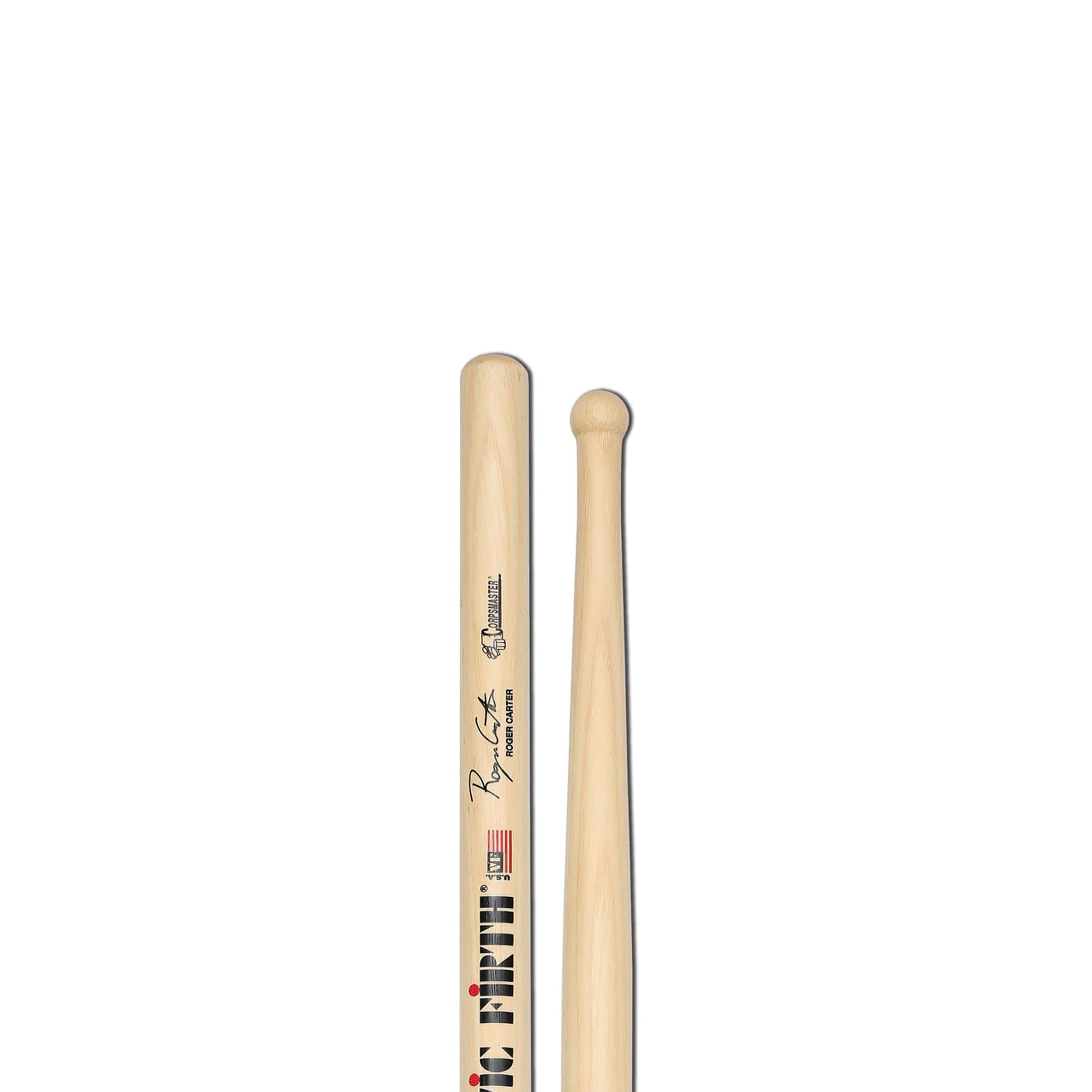 Vic Firth SRC Corpsmaster Signature Snare Roger Carter Drumsticks - 12 Pack