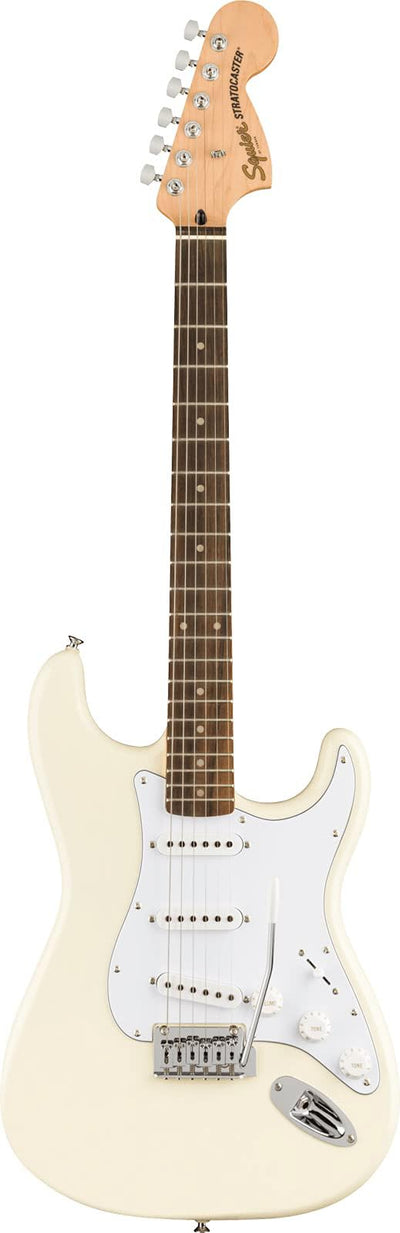 Fender Squier Affinity Stratocaster, Laurel - Olympic White w/ Gig Bag