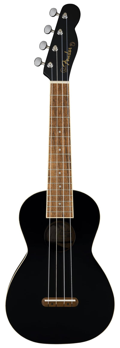 Fender Monterey Concert Ukulele - Black w/ Gig Bag