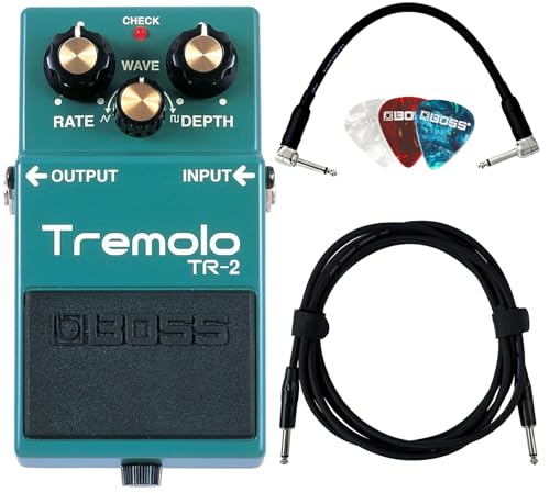 Boss TR-2 Tremolo w/ Instrument Cables