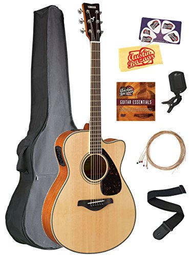 Yamaha FSX820C Solid Top Small Body Acoustic-Electric Guitar - Natural w/ Gig Bag