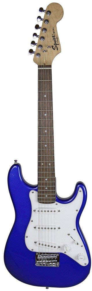 Fender Squier 3/4-Size Kids Mini Strat Electric Guitar - Imperial Blue w/ Tuner