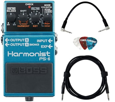 Boss PS-6 Harmonist w/ Instrument Cables