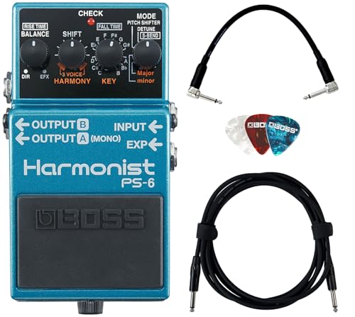 boss harmonist pedal PS-6 w/ Instrument Cables – Austin Bazaar Archery octave pitch sweeps.FeaturesFour effect Farbe:PEARL WHITE/BRIGHT BLUE - GLOS DCSImracing pedals and accessories.