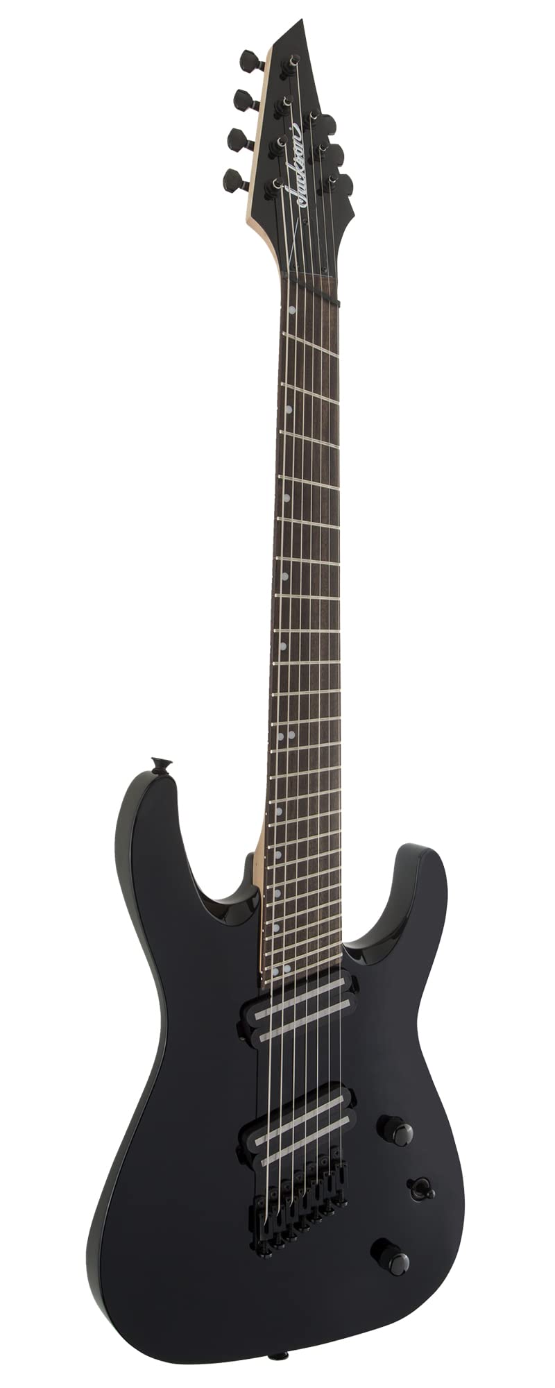 Jackson X Series Dinky Arch Top DKAF7 MS Electric Guitar - Gloss Black w/ Instrument Cable