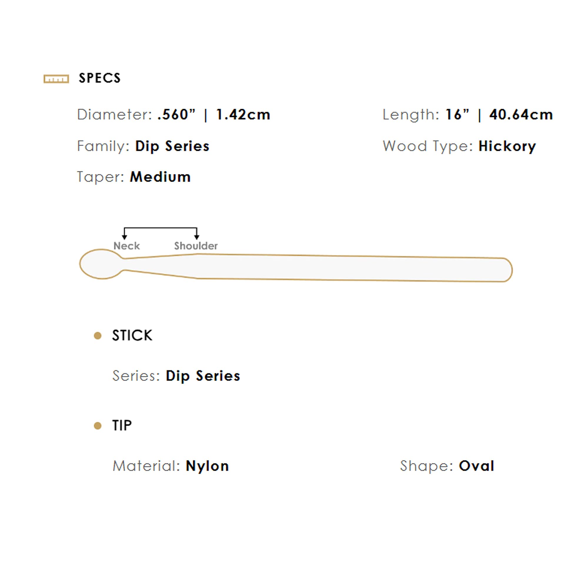 Zildjian 5A Nylon Black DIP Drumsticks - 12 Pack
