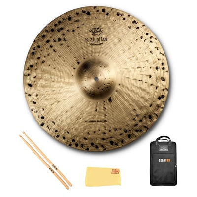 Zildjian K1010 20" K Constantinople Special Selection Cymbals, Medium Heavy - Pair w/ Drumstick Bag