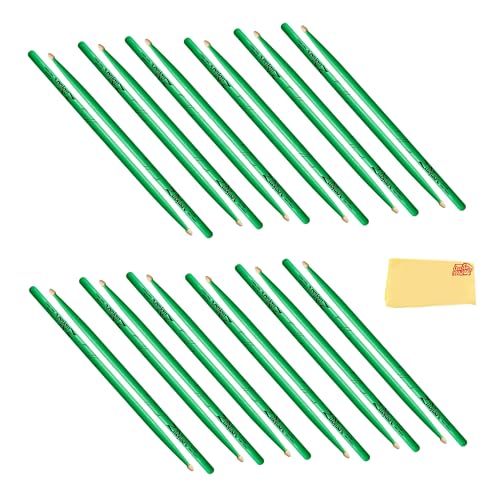Zildjian 5A Acorn Neon Green Drumsticks - 12 Pack