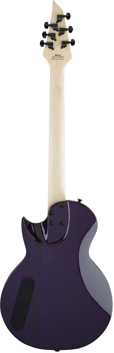 Jackson JS Series Monarkh SC JS22Q Electric Guitar - Transparent Purple Burst w/ Instrument Cable