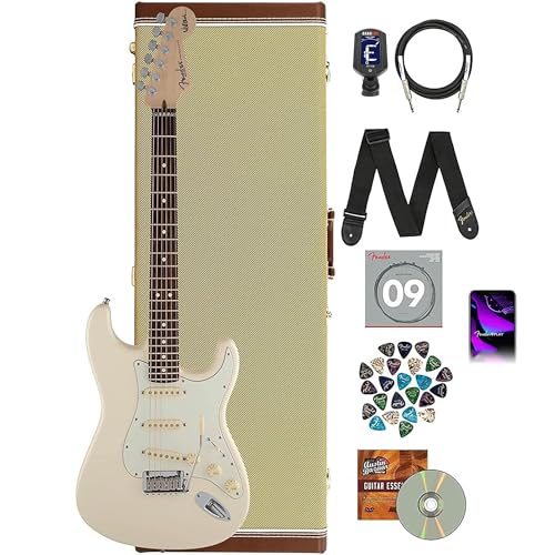 Fender Jeff Beck Stratocaster - Olympic White w/ Tweed Hard Case