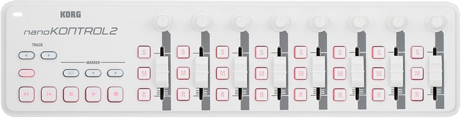 Korg nanoKONTROL2 Slim-Line USB Controller - White